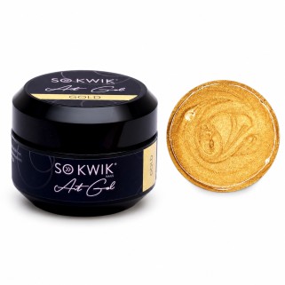 gel auriu unghii SoKwik Art Gel Gold 03 15g
