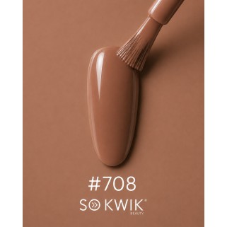 Oja semipermanenta nude caramel cald Latte Nude Collection 708 Caramel Latte SoKwik