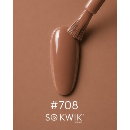 Oja semipermanenta nude caramel cald Latte Nude Collection 708 Caramel Latte SoKwik