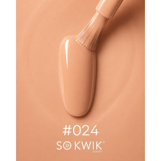 Oja Semipermanenta Nude Piersica 024 Peach Cream SoKwik TPO Free