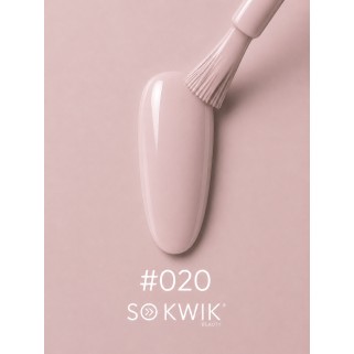 Oja semipermanenta nude roz pudrat Pink Latte 020 Latte Nude Collection SoKwik