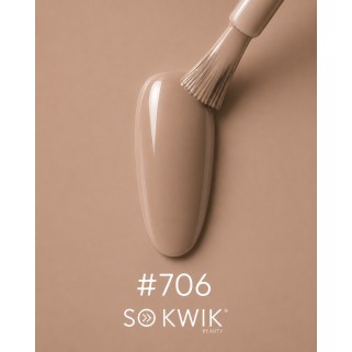 Oja semipermanenta nude bej Creamy Nude 706 Latte Nude Collection SoKwik