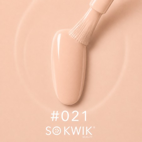 Oja semipermanenta nude piersica Soft Petal 021 Pure Elegance Collection SoKwik