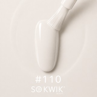 Oja semipermanenta alb laptos White Silk 110 Pure Elegance Collection SoKwik
