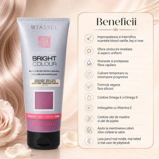 Masca coloranta blond vanilie bej rose TASSEL Vanilla 200ml