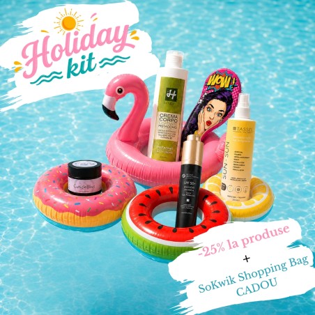 Holiday Kit pentru vacanta cu 25% reducere si cadou