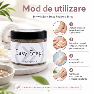 SoKwik Easy Steps Pedicure Scrub gomaj pentru pedichiura 350ml