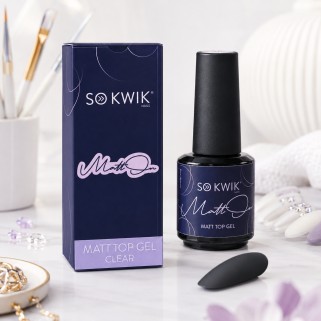 Top mat pentru unghii SoKwik MattON Matt Top Gel 15ml TPO Free si Hema Free
