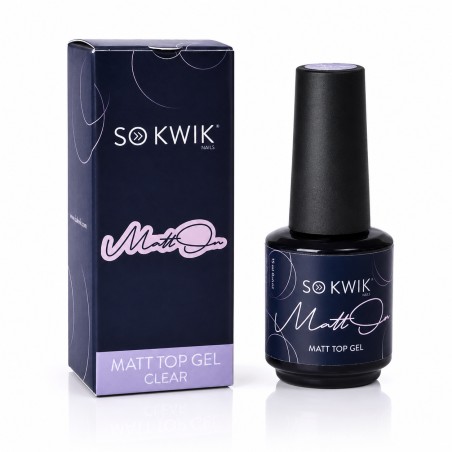 Top mat pentru unghii SoKwik MattON Matt Top Gel 15ml TPO Free si Hema Free
