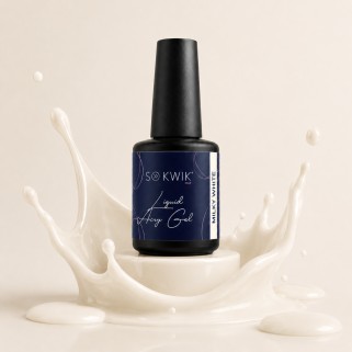 Liquid AcryGel pentru unghii SoKwik #01 Milky White 15ml TPO Free si Hema Free