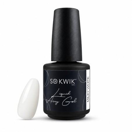 Liquid AcryGel pentru unghii SoKwik #01 Milky White 15ml TPO Free si Hema Free