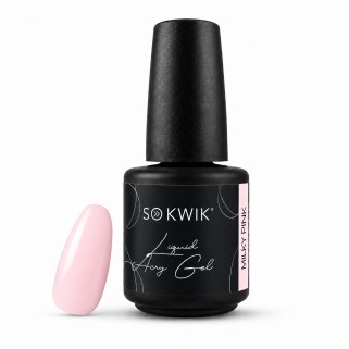 Liquid AcryGel pentru unghii SoKwik #02 Milky Pink 15ml TOP Free
