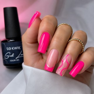 Oja Semipermanenta SoKwik Electric Summer 219 Neon Candy 15ml
