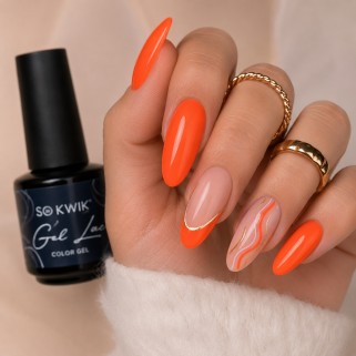 Oja Semipermanenta Coral Flame 614 SoKwik Gel-Lac 15ml