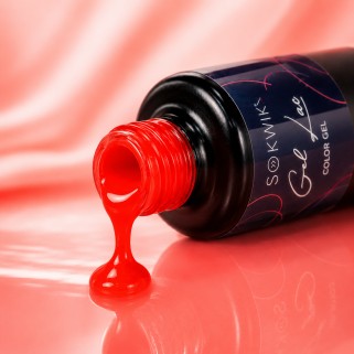 Oja semipermanenta SoKwik  Electric Summer 615 Red Sprite rosu vibrant 15ml