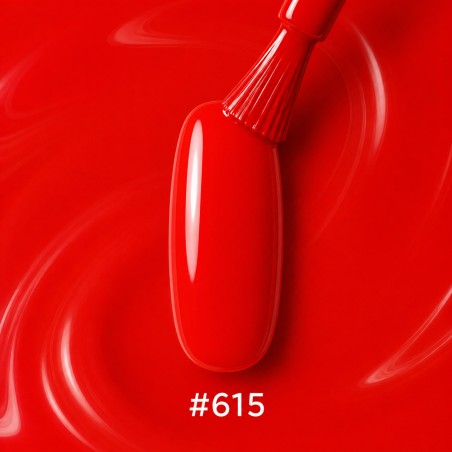 Oja semipermanenta SoKwik  Electric Summer 615 Red Sprite rosu vibrant 15ml
