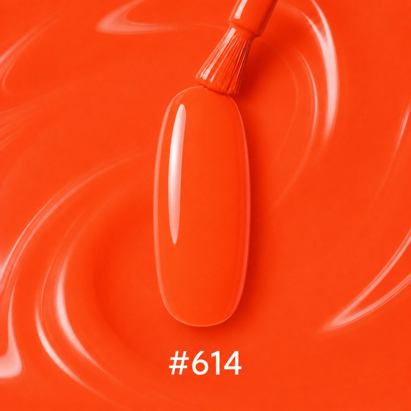 Oja Semipermanenta SoKwik Electric Summer Collection 614 Coral Flame TPO Free si Hema Free (15ml)