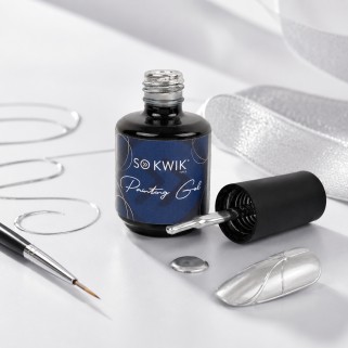 Gel pentru Pictura Metalic Silver Painting Gel SoKwik 15ml