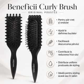 ORIGINAL Curly Brush P005722 Perie pentru Par Cret