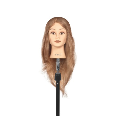 Cap manechin coafor SIBEL Stephanie P005013 cu par natural blond 35-45cm