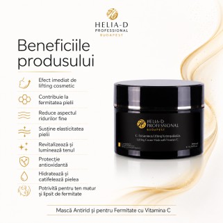 Masca antirid si pentru fermitate cu Vitamina C Helia-D Professional 200ml