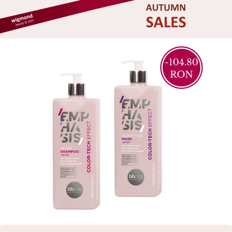 Pachet Promo BBCOS Emphasis Color Tech Effect – Sampon Detox + Masca Acidifianta 2x1000ml Pachet Promo BBCOS Emphasis Color Tech Effect – Sampon Detox + Masca Acidifianta 2x1000ml