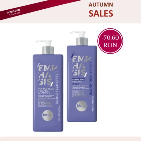 BBCOS Blond Tech Purple Blue Sampon + Masca 2x1000ml
