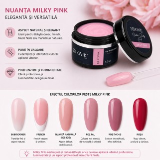 Builder Gel Milky Pink SoKwik 50ml TPO Free si Hema Free