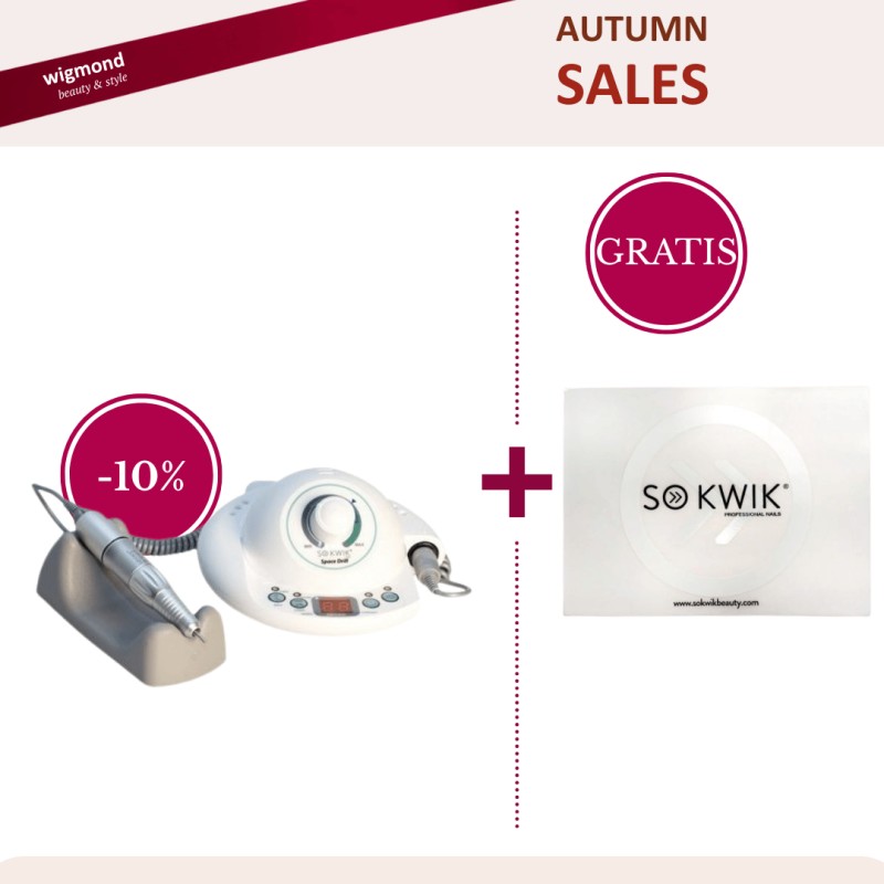 Pachet Promo SoKwik Freza Unghii Space Drill 110K – 10% Discount + Protectie Masa Silicon GRATIS