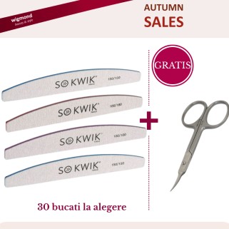 Pachet Promo 30 Pile Zebra SoKwik la alegere cu Foarfeca pentru Cuticule SO120 gratis