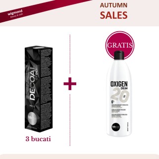 Pachet Promo 3 BBCOS Decoal Crema Decoloranta 120g cu Oxigen Cream 6% 20 vol 1000ml gratis