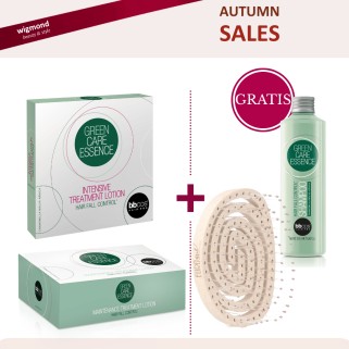 Pachet Promo BBCOS Green Care Essence fiole impotriva caderii parului cu sampon si perie masaj capilar gratis