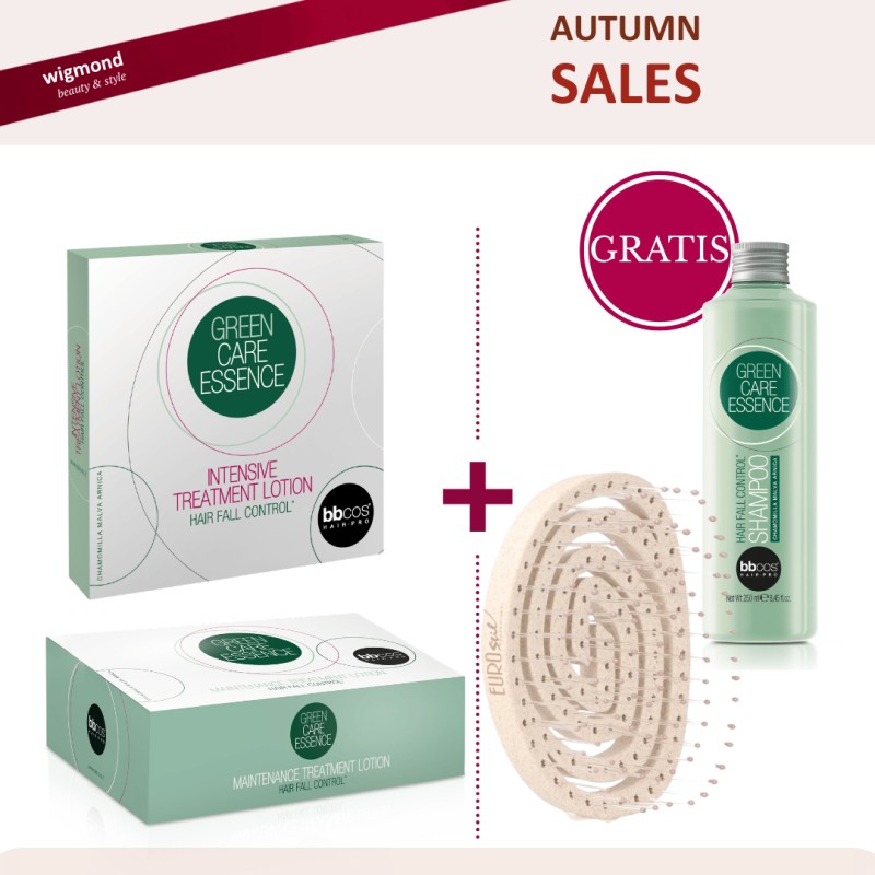 Pachet Promo BBCOS Green Care Essence Tratament Impotriva Caderii Parului + Sampon si Perie Masaj Capilar GRATIS