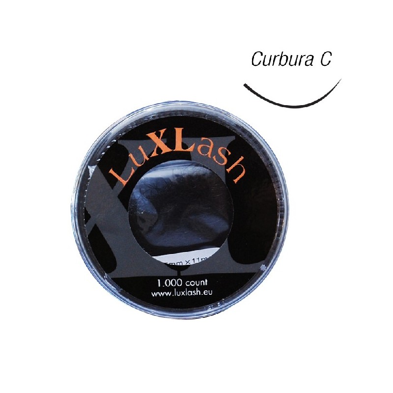 LuxLash - Extensii de gene - Curba C (extravaganta) 0,20 mm x 8 mm LuxLash - Extensii de gene - Curba C (extravaganta) 0,20 mm x 8 mm