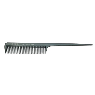 Eurostil - Pieptan cu Coada Subtire din Plastic - Negru - 114 (20.5cm)