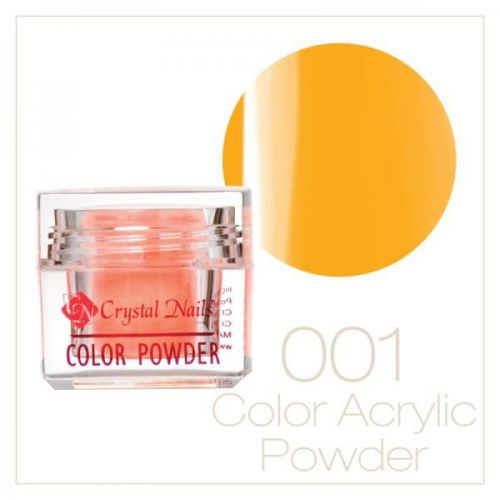 Crystal Nails - Praf acrylic colorat - 01 - galben - 7g