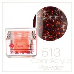 Crystal Nails - Praf acrylic colorat - 513 -  Bronz-auriu brilliant  7g