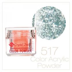 Crystal Nails - Praf acrylic colorat - 517 - Verde turcoaz brilliant  7g