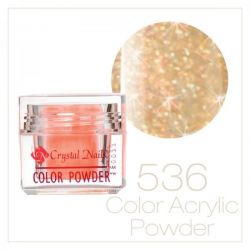 Crystal Nails - Praf acrylic colorat - 536 - Galben brilliant  7g