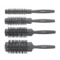 Sibel - Set Perii Par Termice - Negru 8452342/P000490 (4buc) Sibel - Set Perii Par Termice - Negru 8452342/P000490 (4buc)
