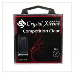 Crystal Nails - Tips Xtreme Competition Clear box - 2 (50 buc/set)