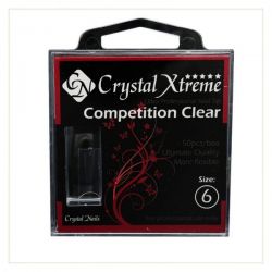 Crystal Nails - Tips Xtreme Competition Clear box - 6 (50 buc/set)