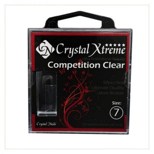 Crystal Nails - Tips Xtreme Competition Clear box - 7 (50 buc/set)