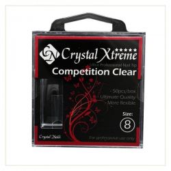 Crystal Nails - Tips Xtreme Competition Clear box - 8 (50 buc/set)