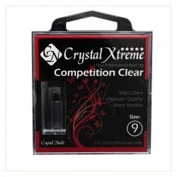Crystal Nails - Tips Xtreme Competition Clear box - 9 (50 buc/set)