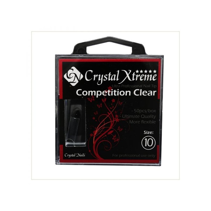 Crystal Nails - Tips Xtreme Competition Clear box - 10 (50 buc/set)