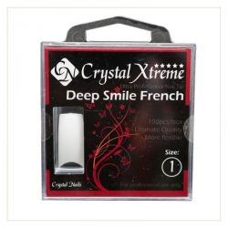Crystal Nails - Tipsuri Xtreme Deep Smile French nr. 1 (50 buc. /set)