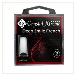 Crystal Nails - Tipsuri Xtreme Deep Smile French nr. 2 (50 buc. /set)