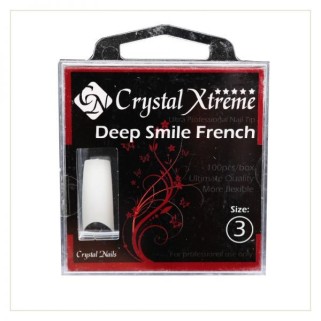 Crystal Nails - Tipsuri Xtreme Deep Smile French nr. 3 (50 buc. /set)