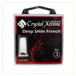 Crystal Nails - Tipsuri Xtreme Deep Smile French nr. 3 (50 buc. /set)